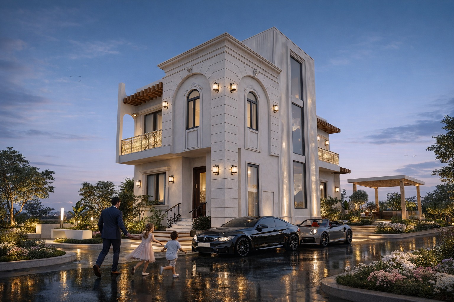 Olfa villa family entrance
